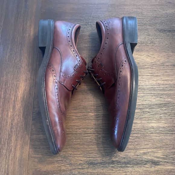 Ecco shock point oxford Wingtip Illinois Shoes 12 Brown Excellent Condition main image 10